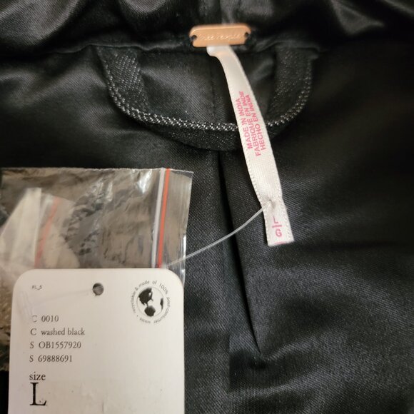 Free People Fleur de Lis Denim Puffer Jacket - Picture 10 of 16